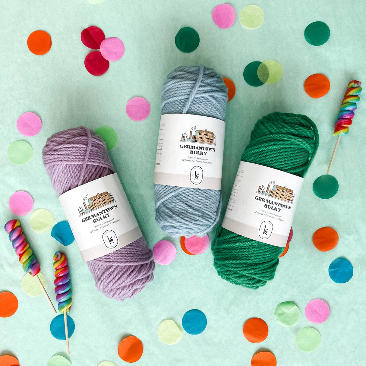 Germantown Bulky 100% Wool Yarn